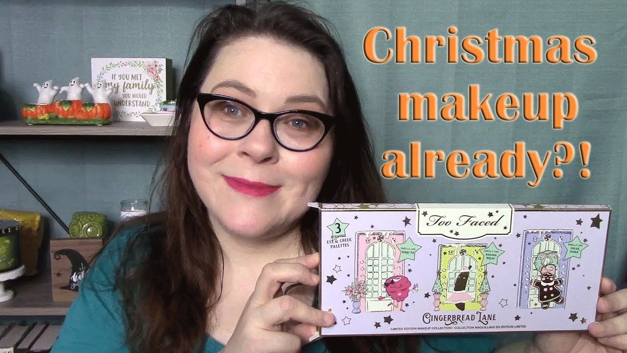 Trying the new Too Faced Gingerbread Lane gift set