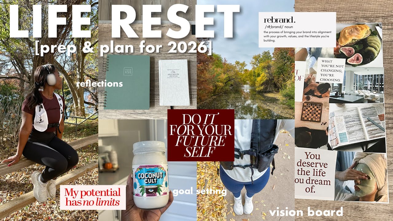 2026 LIFE RESET | January reset, vision board, half marathon training, goal setting + reflection