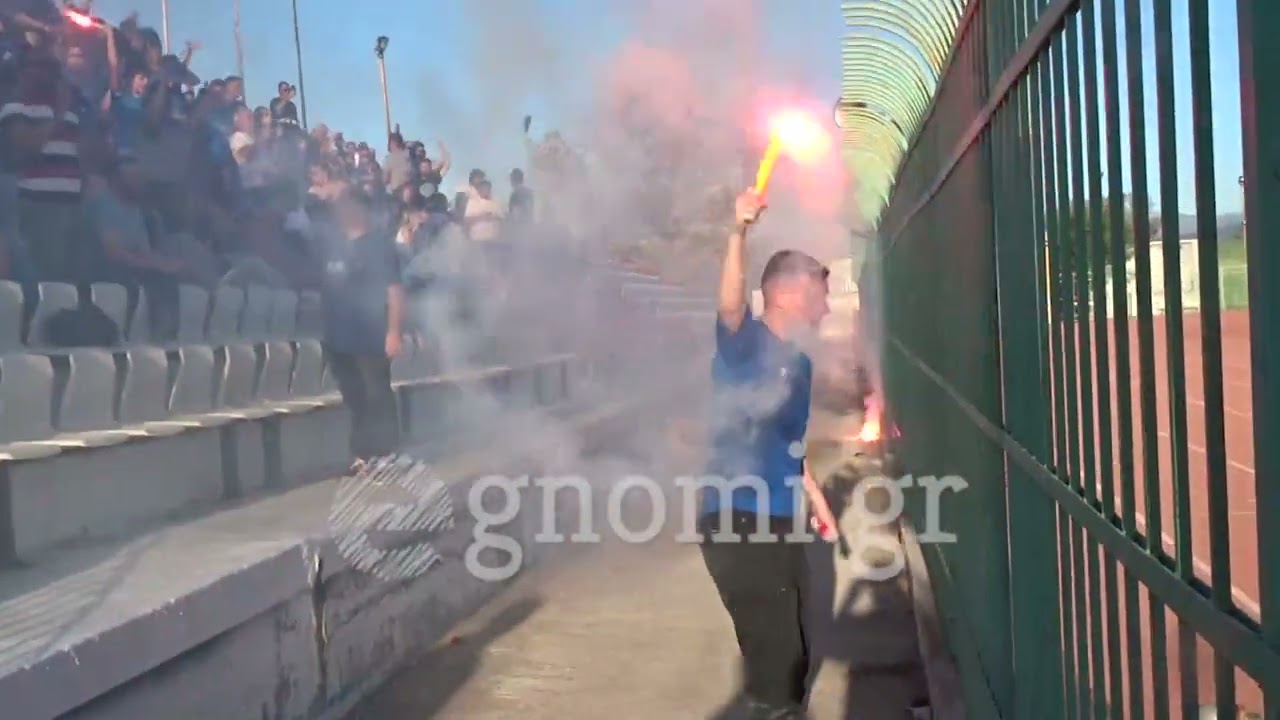 Οι φίλαθλοι της Καρύστου στον τελικό του League Cup Εύβοιας