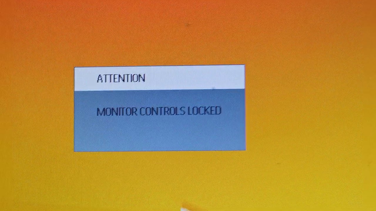 Unlock&Lock Monitor controls locked แก้ไขจอคอมพิวเตอร์ล็อคเมนู