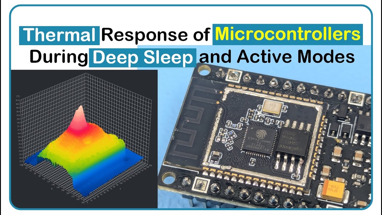 Thermal Response of Microcontrollers During Deep Sleep and Active Modes