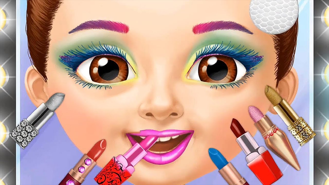 Sweet Baby Girls Emma Play Fun Makeover Games Hair Salon Dress Up, Makeup Nails Color Games For Kids