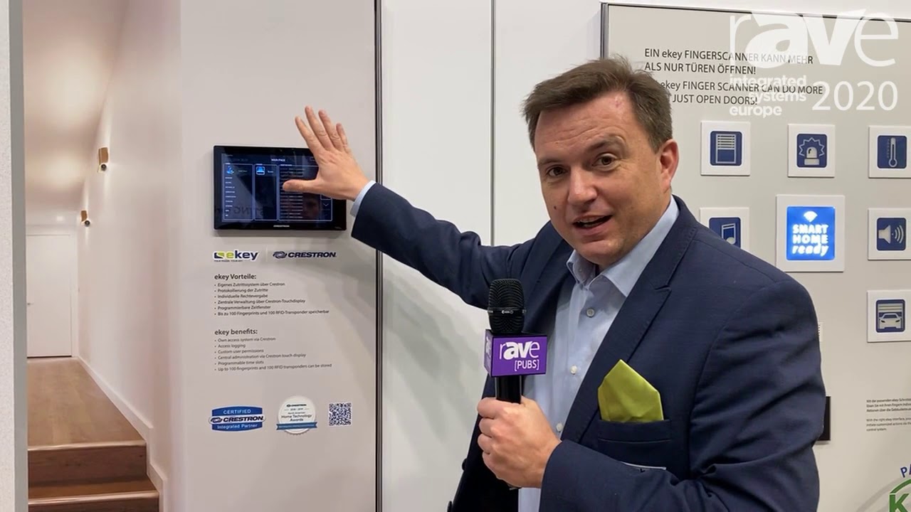 ISE 2020: ekey biometric systems's Fingerprint Scanner Now Integrates With Crestron Control Systems