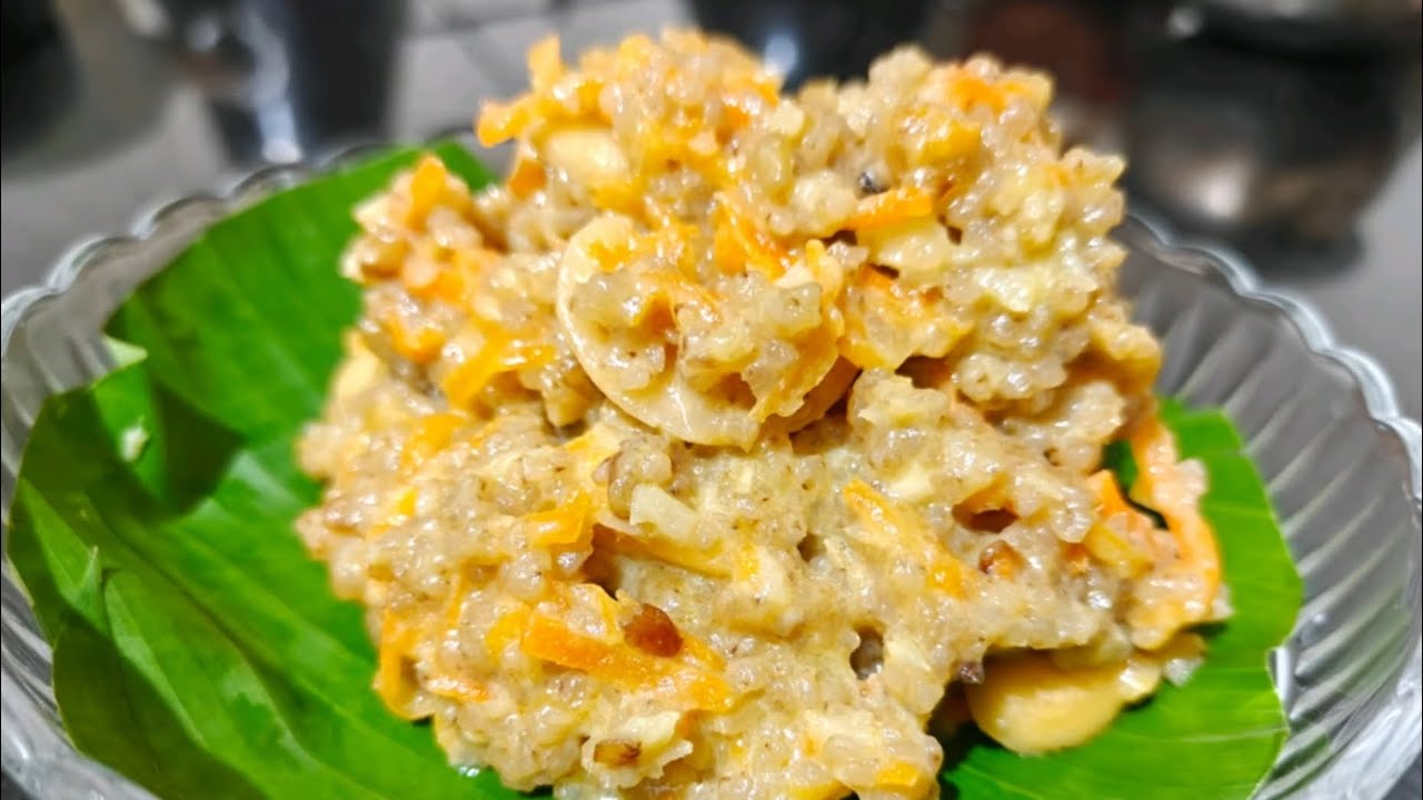 Carrot Millet Paal pongal #Carrot millet kalkandu pongal #millet paalpongal #millet milk sweetpongal