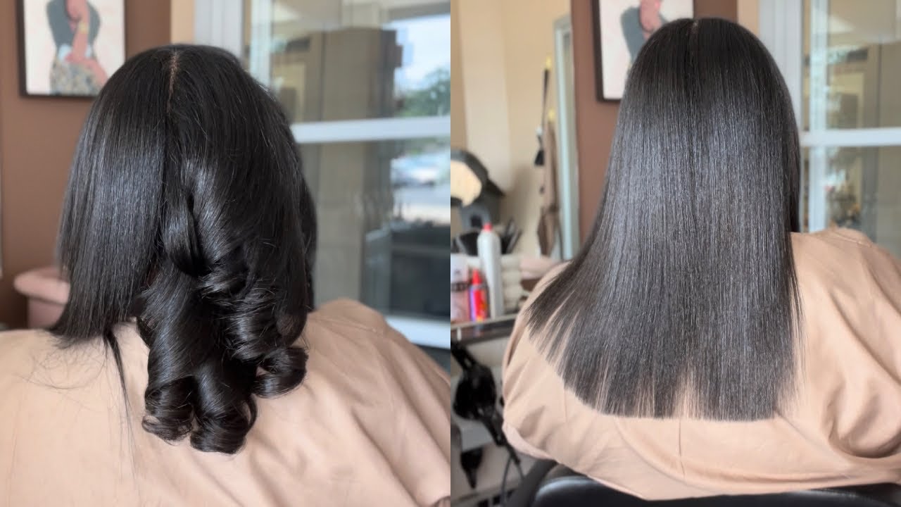Silk Press From Start To Finish.