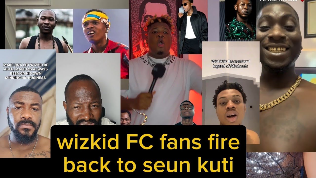 Wizkid FC fans fire back to Seun Kuti. You're a disgr@ce to your late father
