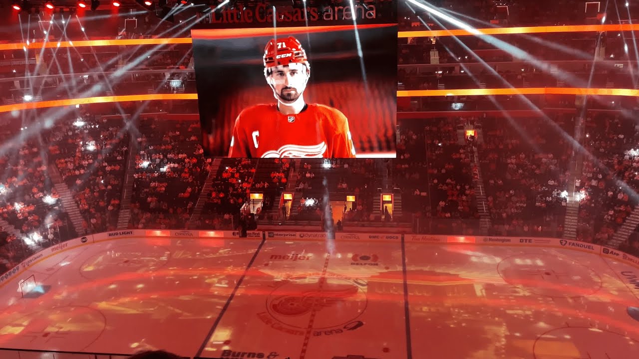 Detroit Red Wings intro vs. Penguins 10/18/23