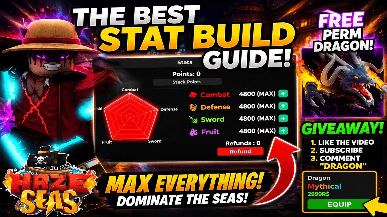 Haze Seas | The BEST Stat Guide Build | Roblox