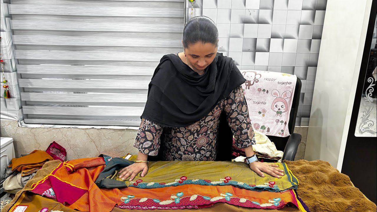 ਆ ਗਏ ਸੋਹਣੇ ਸੋਹਣੇ Pashmina Silk Work Suit 