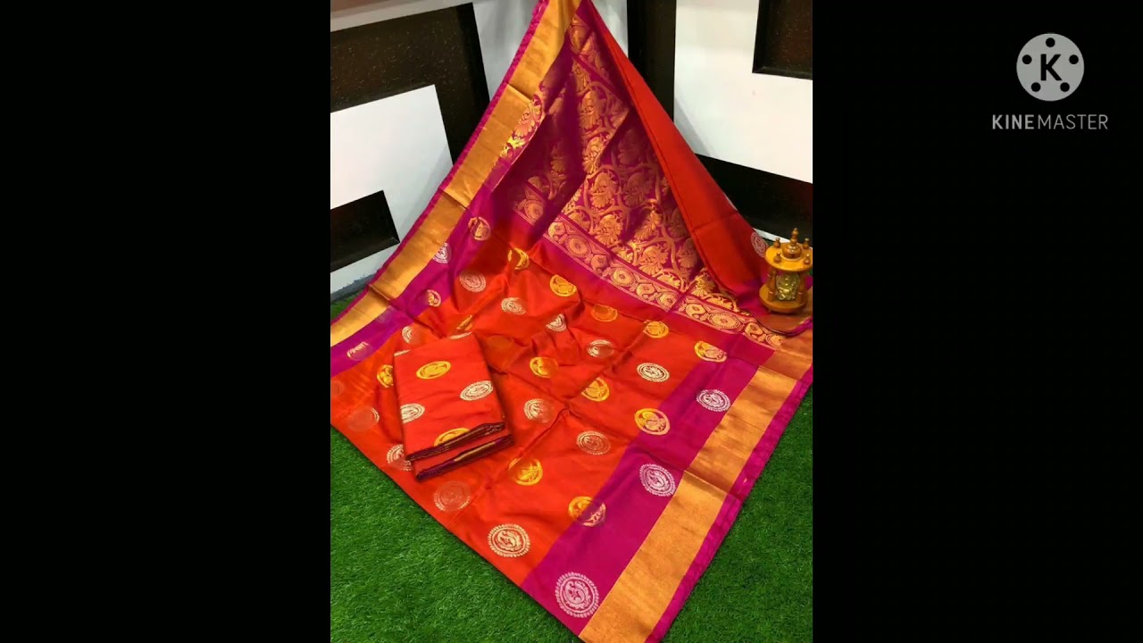 orange saree||orange saree with contrast blouse design ideas