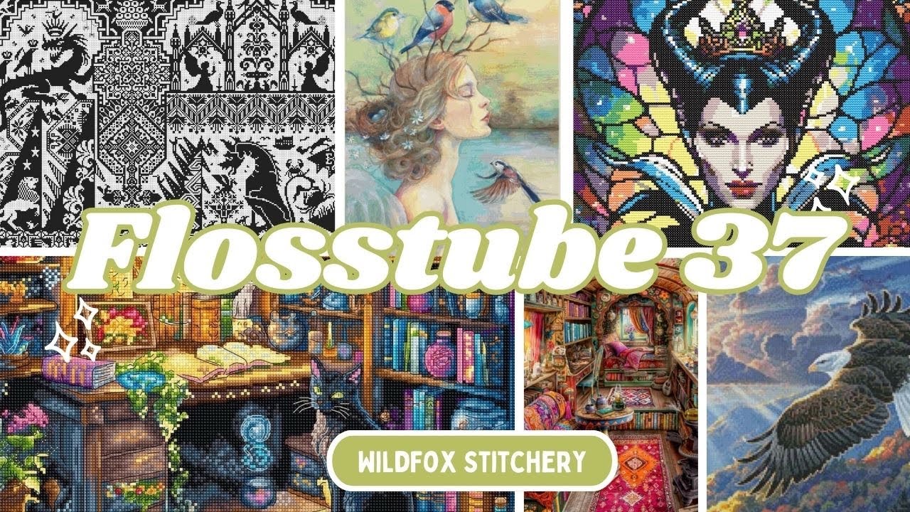 Flosstube 37: *1k Giveaway* & Almost 7k Stitches This Week!