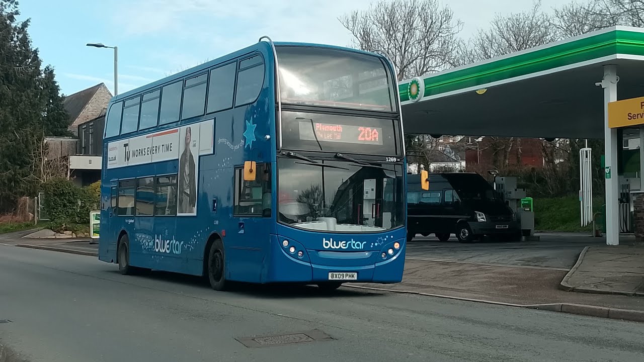 Bluestar 1269, BX09PHK, 20A, to Plymouth. 