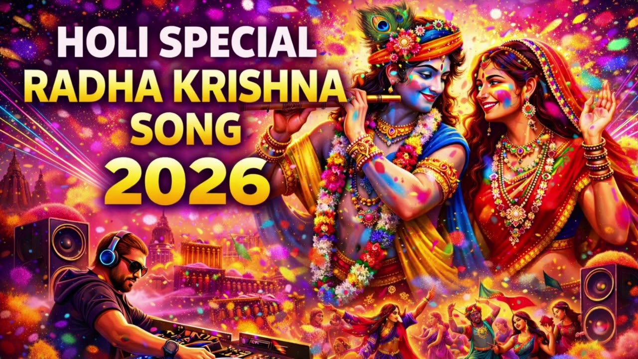 Holi Special Radha Krishna Song 2026 | DJ Holi Mix | Radhe Shyam Holi Party