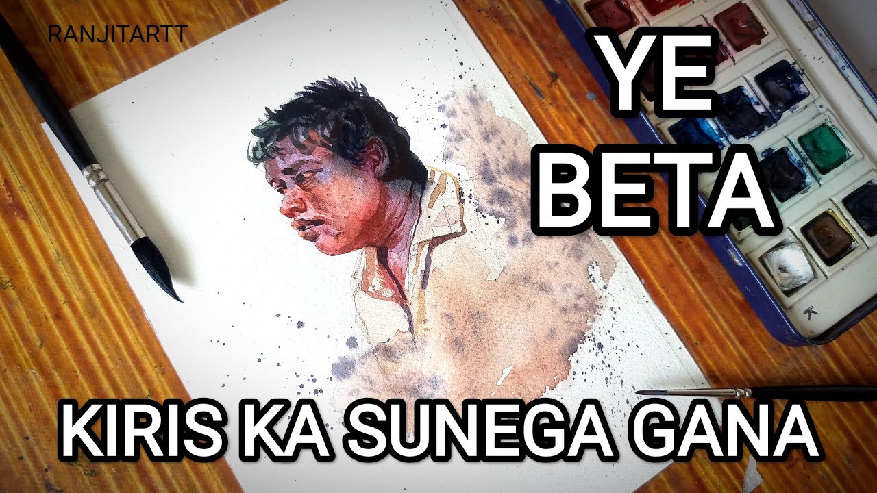  🎥DHOOM 📽️SIMPLE WATERCOLOR PORTRAIT DRAWING🖌️:| Step -53 | ARTIST RANJIT THORAT