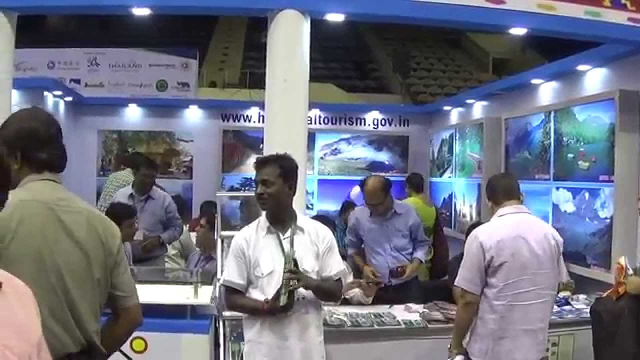 Himachal Pradesh (HP) Tourism Stall At TTF 2014 At Kolkata (Calcutta), India HD Video