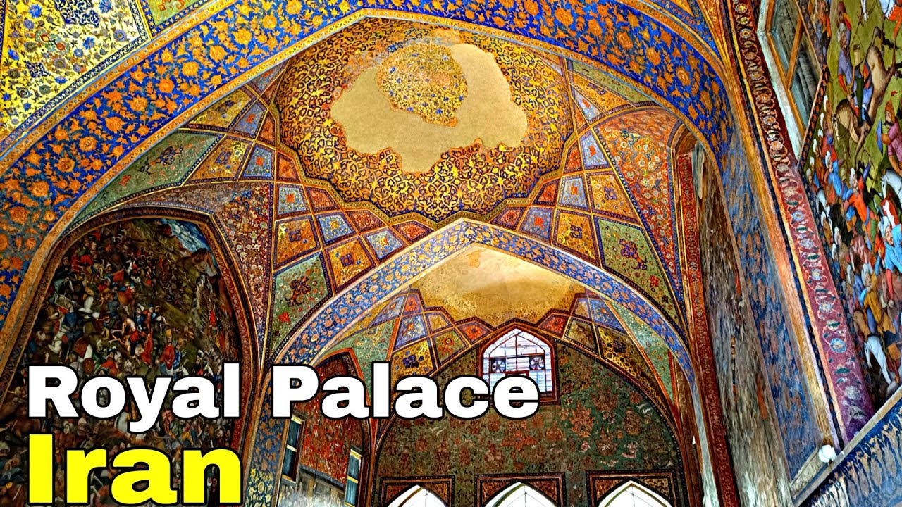 Exploring The Royal Palace:Chehel Sotun Garden Isfahan,Iran