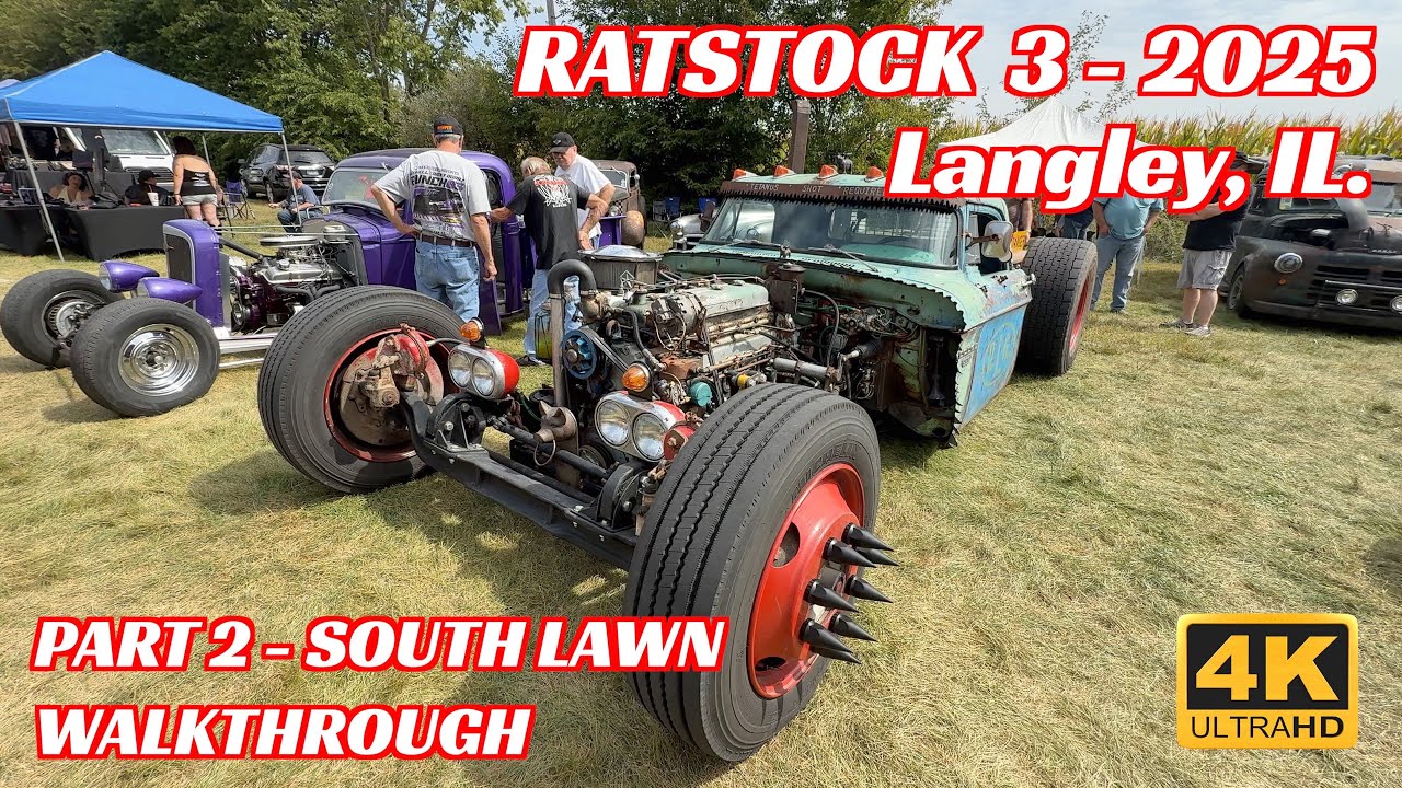 🔥 RATSTOCK 3 - 2025 - PART 2 🔥  South Lawn area - Rat Rod Car Show at the Psycho Silo Saloon