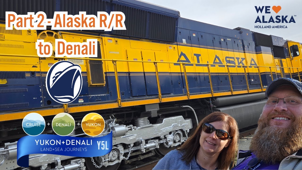 Holland America Alaska Cruise Tour Y5L Day 2 Anchorage - Denali, Alaska Railroad in a glass dome car