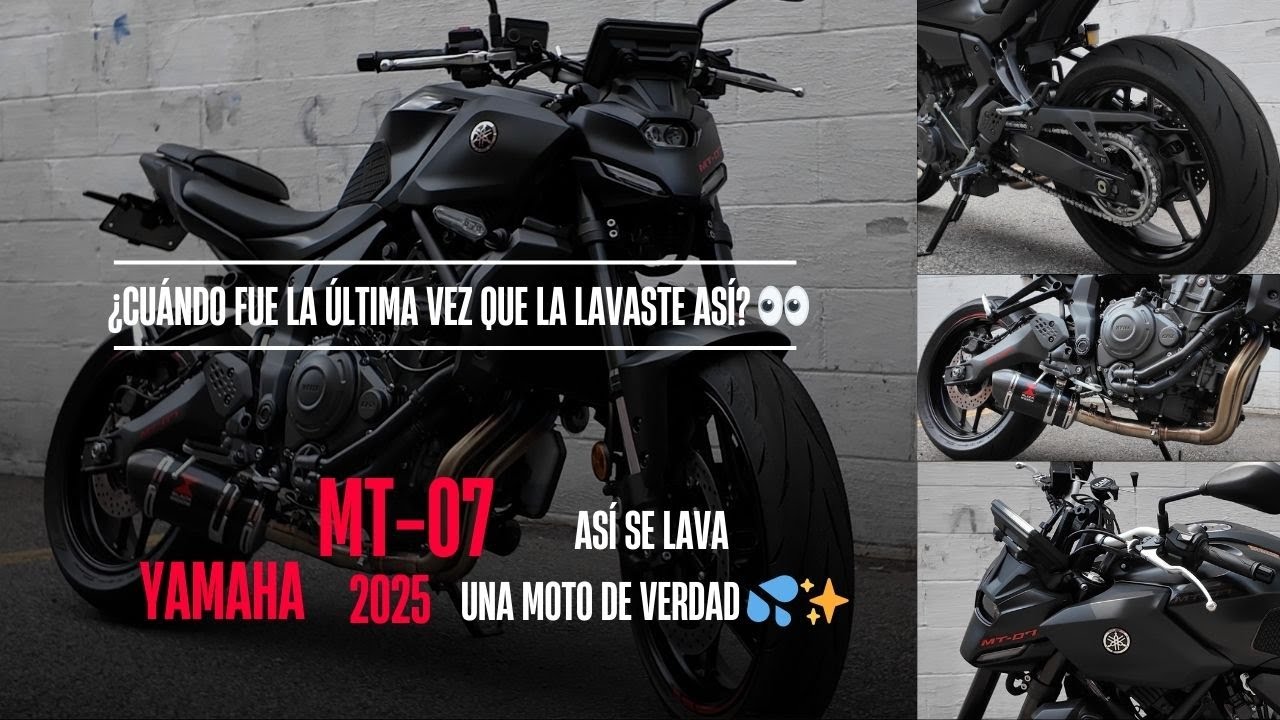 ✨¡Así lavo mi moto a DETALLE! | Limpieza + Engrase de Cadena paso a paso 🧽🏍️