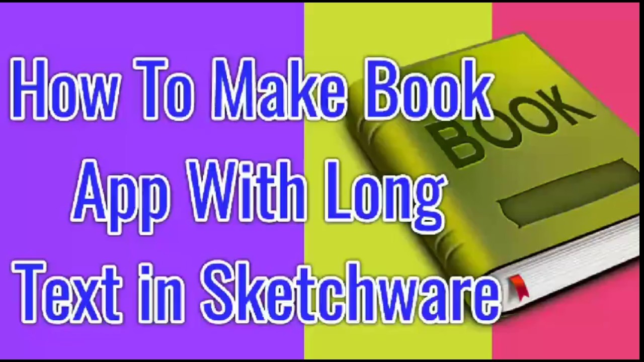 How To Make Long Text Book App in Sketchware..