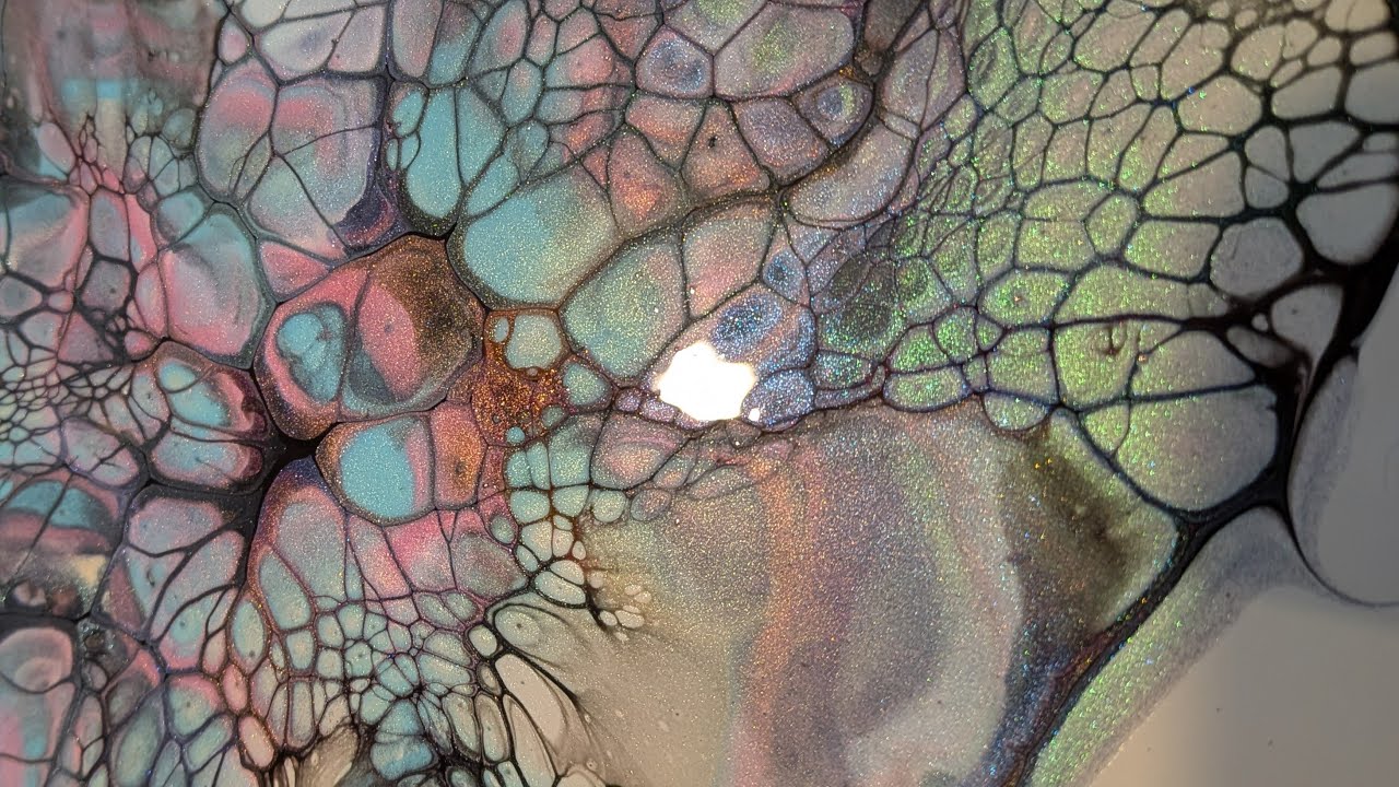Iridescent acrylic bloom!