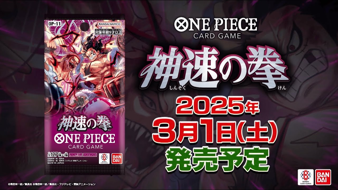 ONE PIECEカードゲーム ブースターパック 神速の拳【OP-11】PV