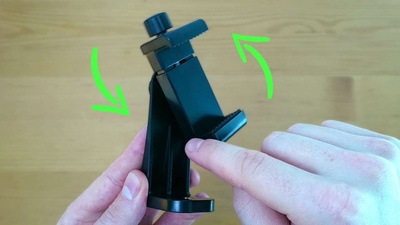 Rotating Phone Tripod Holder - Smartphone Mount Adapter for Camera Stand
