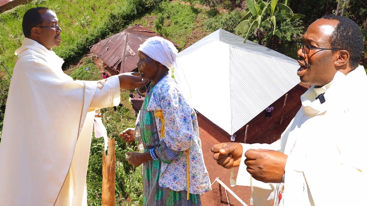 Church and Village joins Kakasungura in opening a new house for a widow 