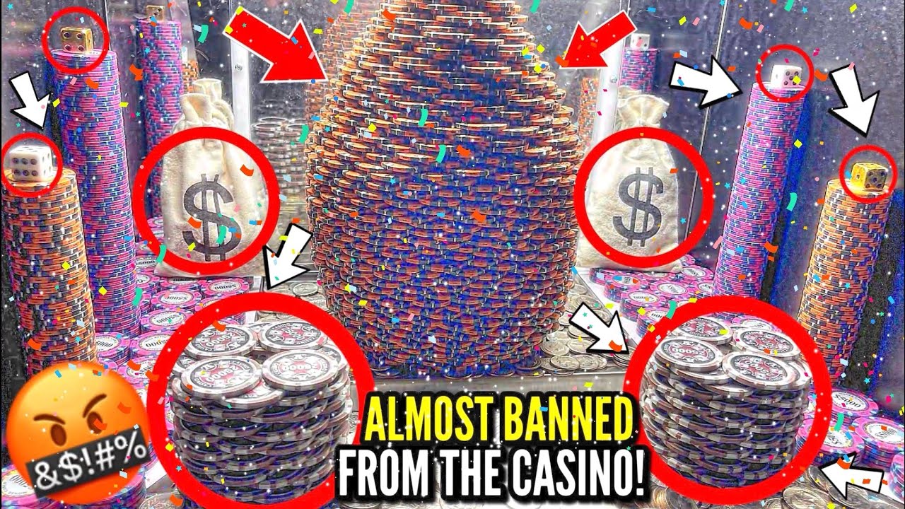 😡ALMOST “BANNED” FROM THE CASINO AFTER THIS HAPPENED! 5 QUARTER CHALLENGE, HIGH RISK COIN PUSHER!