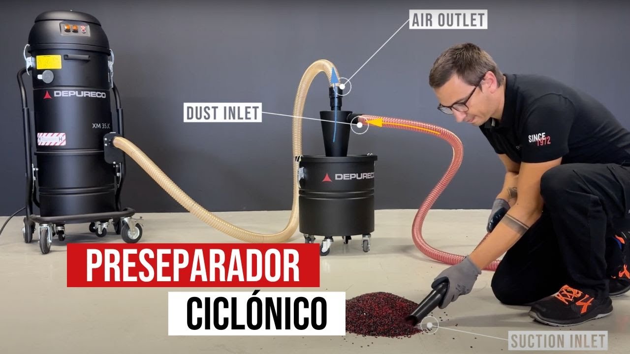 Preseparador ciclónico para aspiradores industriales | Depureco