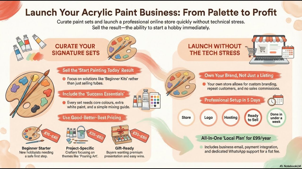 How to Sell Acrylic Paint Sets Online | Get More Orders Fast