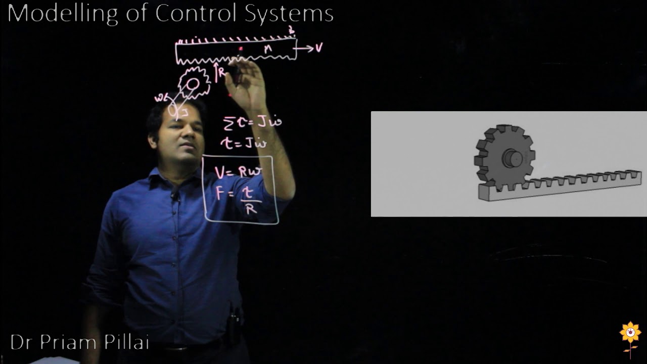 Mathematical modelling of a Rack and Pinion | System Dynamics and Control | Dr. Priam Pillai
