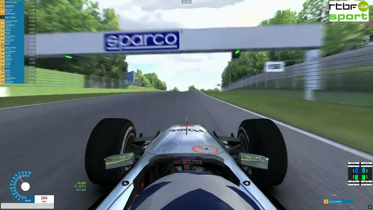 McLaren Mercedes MP4/15 de 2000 On board David Coulthard