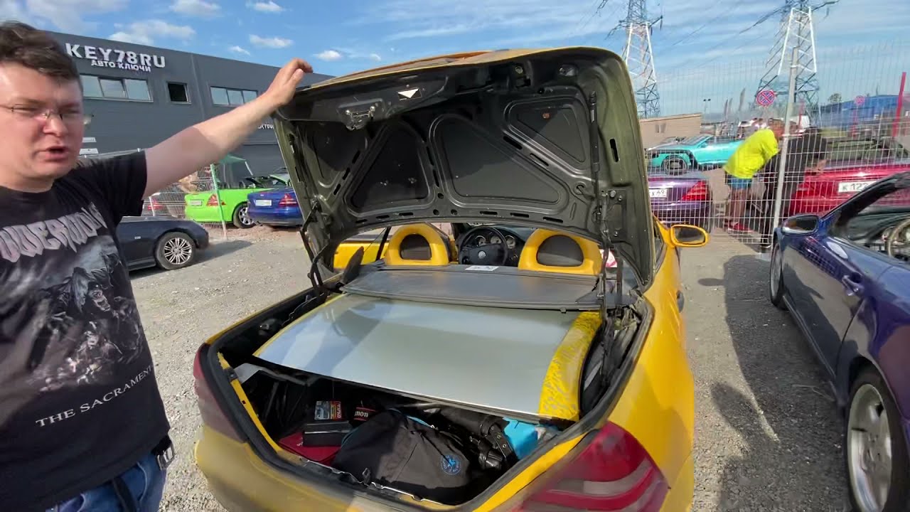 Как открыть/закрыть вручную крышу на SLK R170
