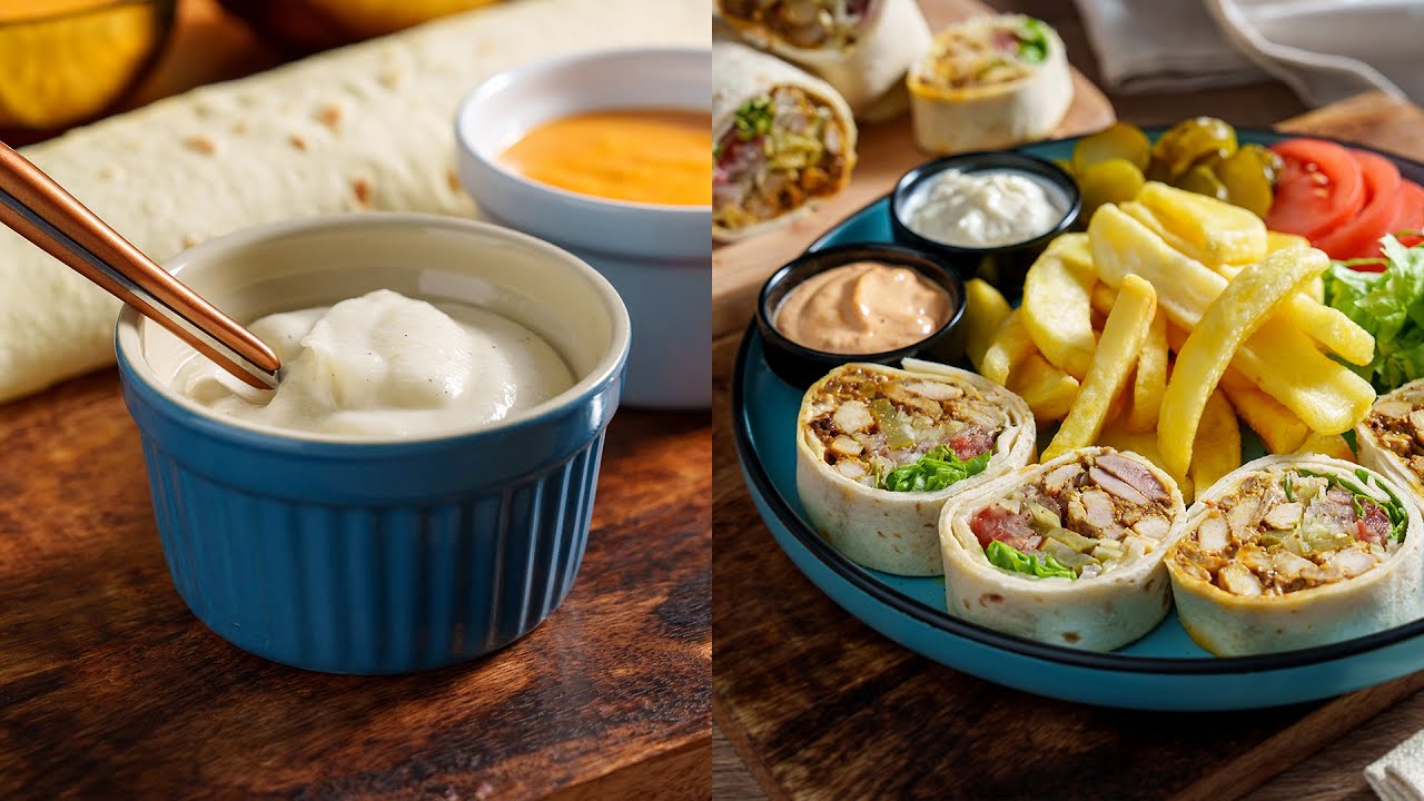 Cele mai bune 3 sosuri pentru shaorma! Sos picant, sos de usturoi si sos de tahini