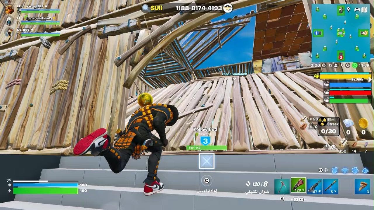 فورت نايت اني و صديقي ساعة كاملة حرب الاسرة