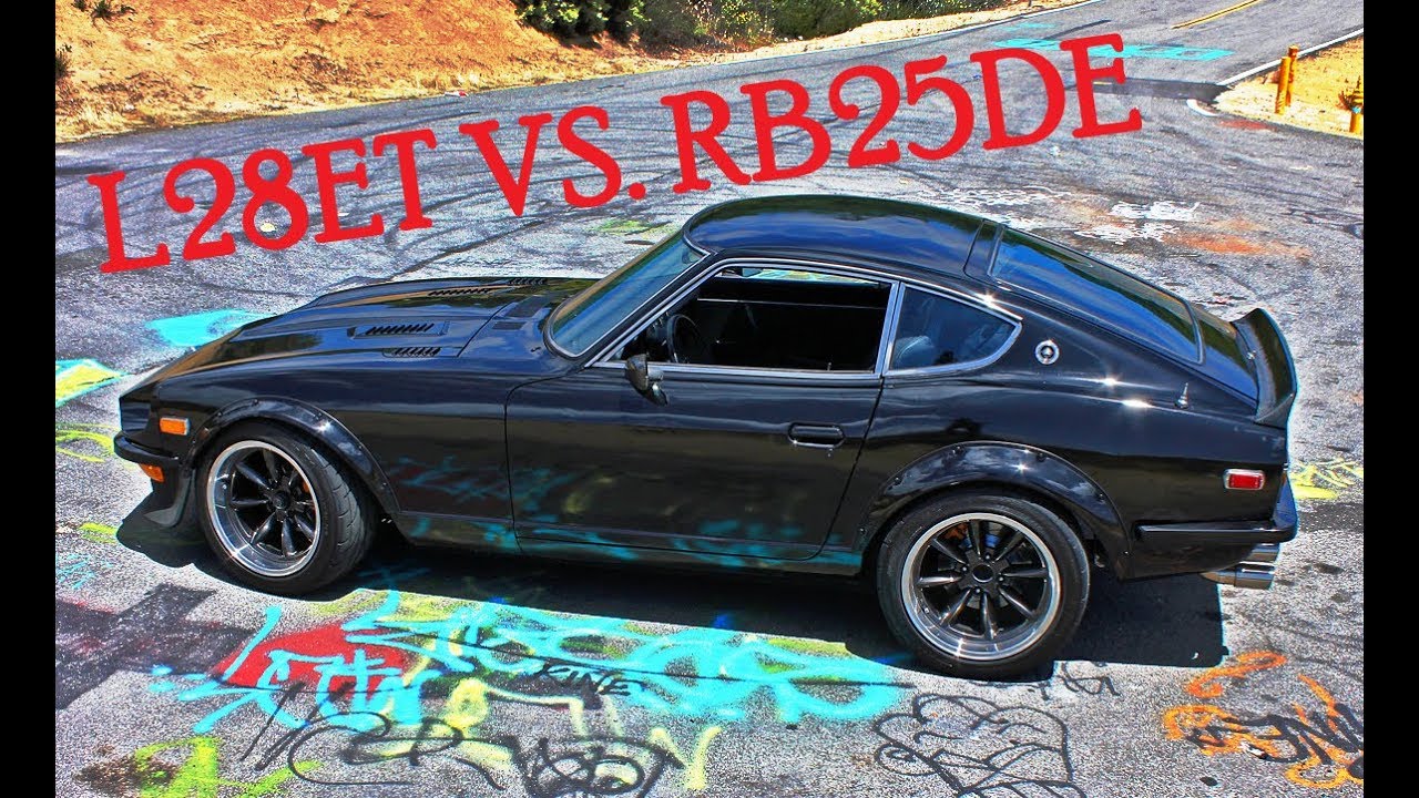 L28 Turbo VS. RB25 N/A Sound Comparison - Datsun 240z