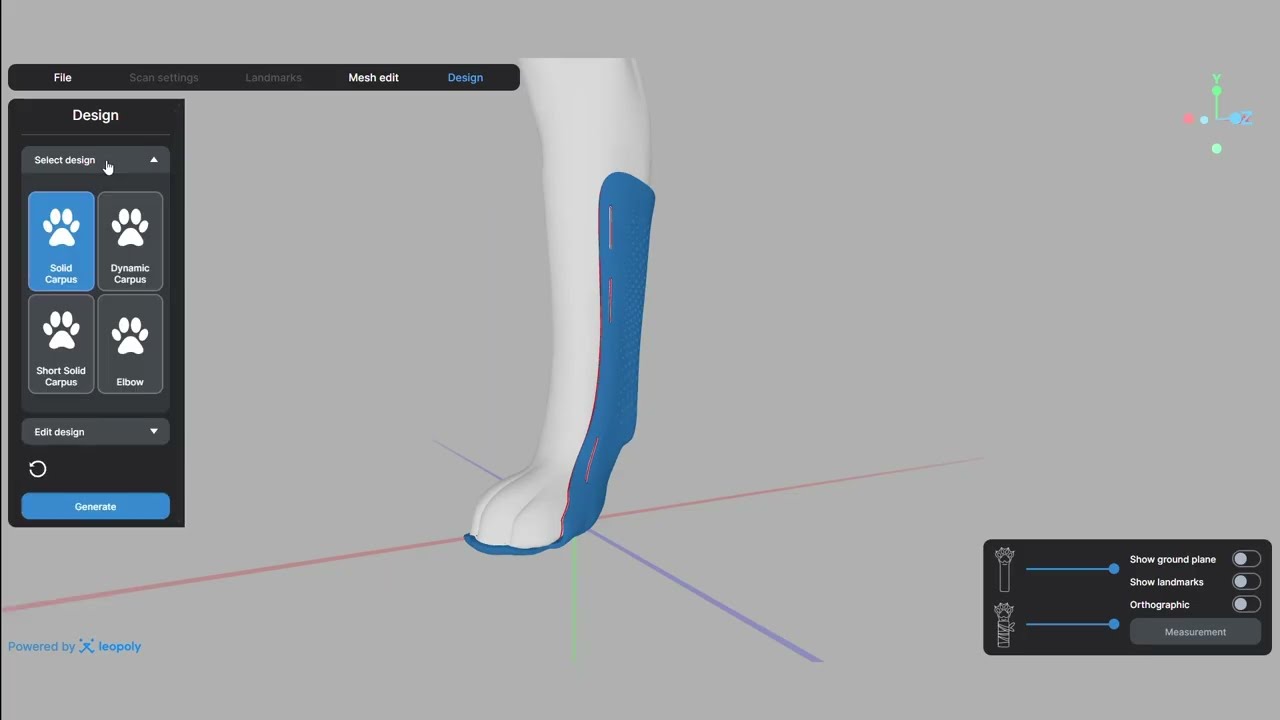 LeoPets | Canine Leg Orthosis Software