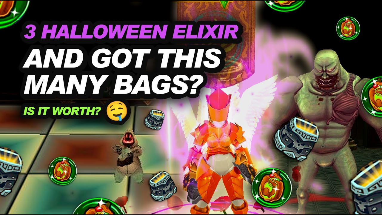 Arcane Legends : Farming in Halloween event with farm elixir