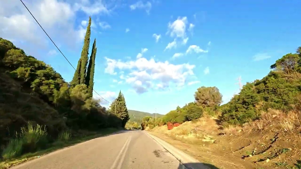 Driving in Greece, from Nafpaktos to Karpenisi