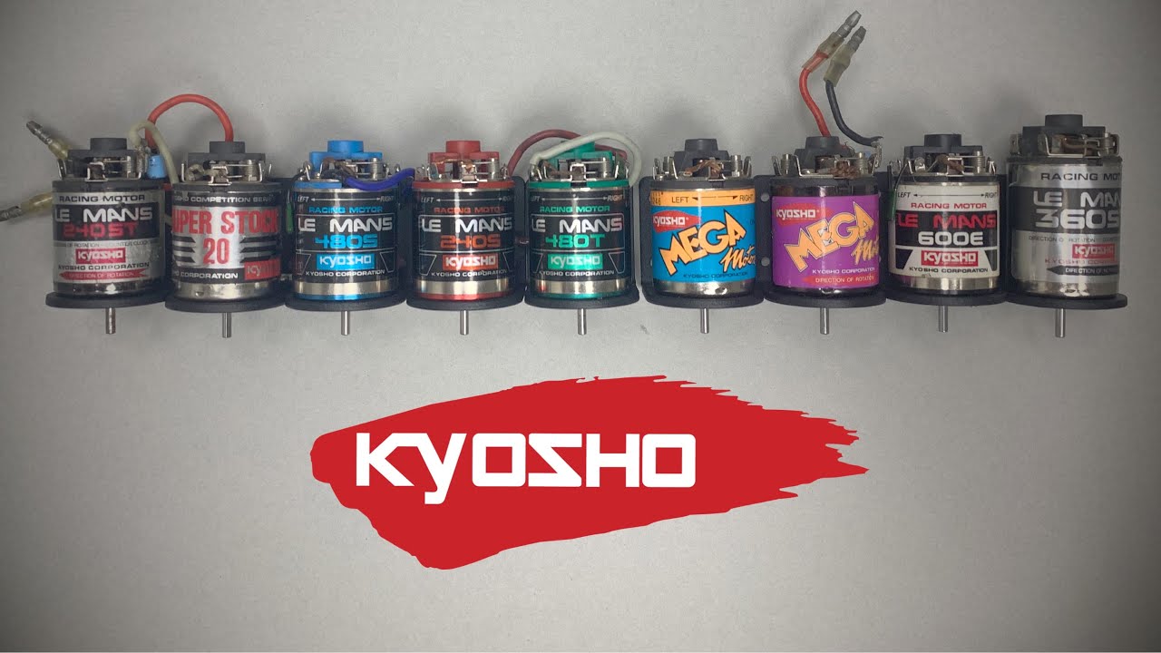 Epic Kyosho Vintage Motor Collection | Le Mans Gold, Pro, Mega Motor, Super Stock And Many More.