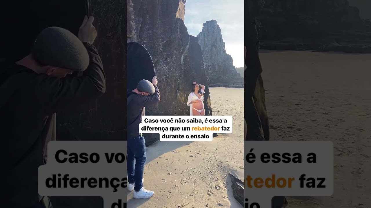 Como usar rebatedor em ensaio gestante #dicafotografia #dicadefotografo #fotografia