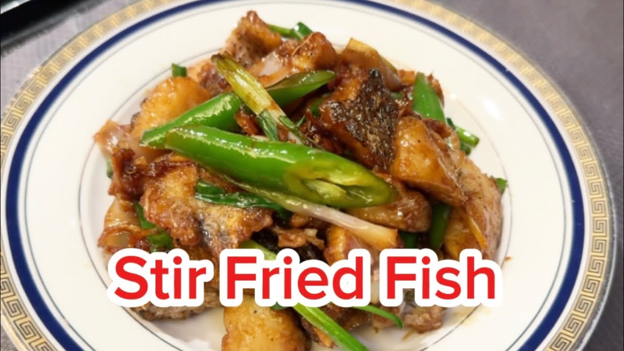 STIR FRIED FISH WITH GINGER & SPRING ONION RECIPE