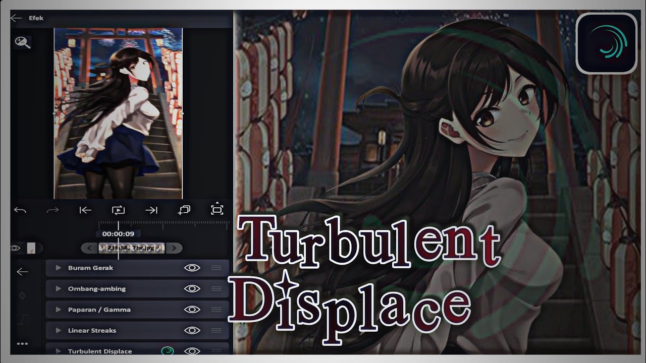 Tutorial Turbulent Displace| Alight Motion 4.1.0
