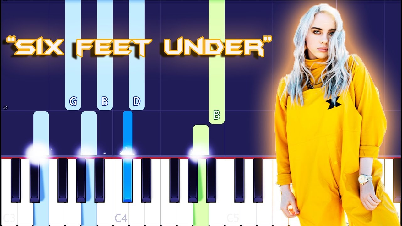 Billie Eilish - Six Feet Under Piano Tutorial EASY (Piano Cover)