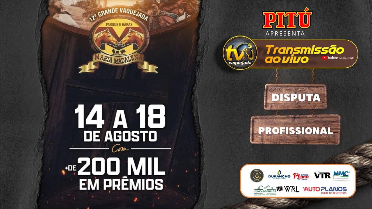 DISPUTA PROFISSIONAL VAQUEJADA PARQUE MARIA MADALENA | RAFAEL JAMBEIRO - BA