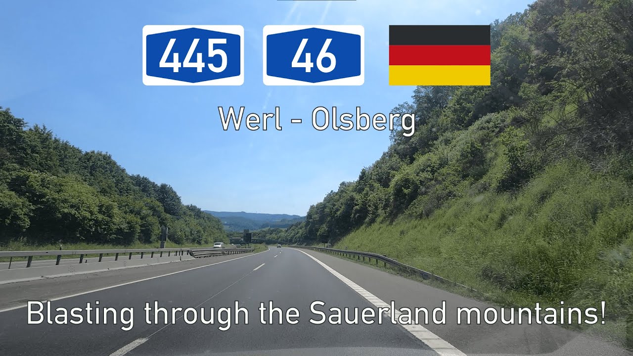 2021-34 A445/A46 Werl - Olsberg: Blasting through the Sauerland mountains