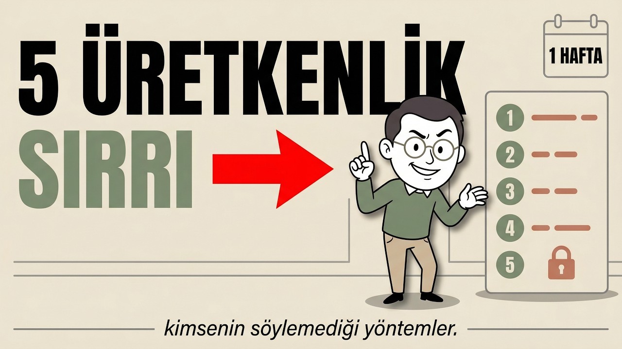 Bir Haftada Hayatınızı Değiştirecek 5 Üretkenlik Sırrı (Kimse Anlatmıyor)