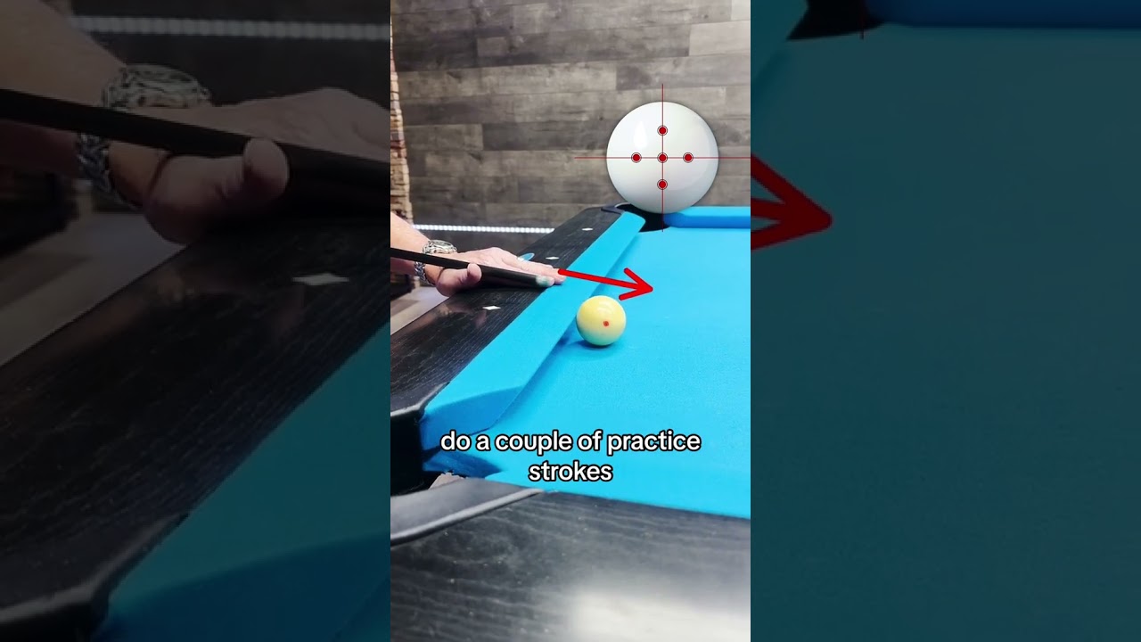 Tips for hitting a ball on the rail 🎱 #apapool #apapoolplayer #apapoolleague #billiards #poolplayer