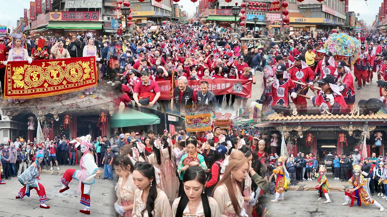 從廟口排到廟尾！進香團絡繹不絕！「北港朝天宮」媽祖聖誕進香朝